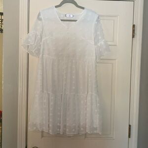 MSLG White Dress—Size S